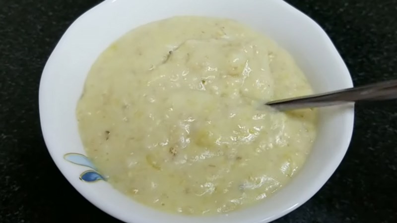 Cháo yến mạch khoai lang