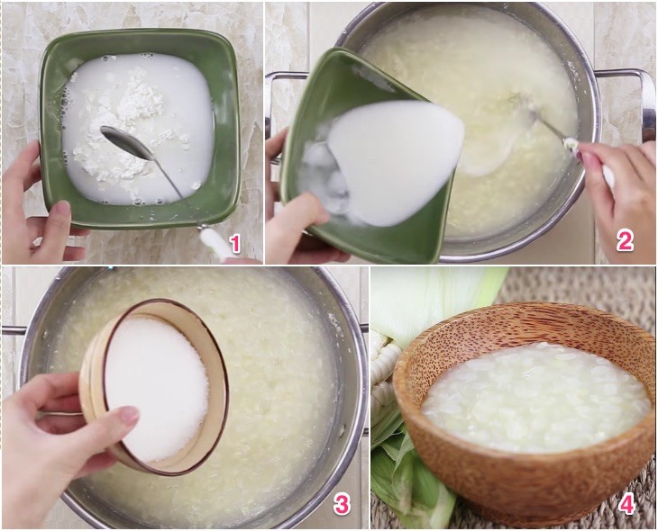 hướng dẫn nấu chè bắp ngon tại nhà với bột bắp