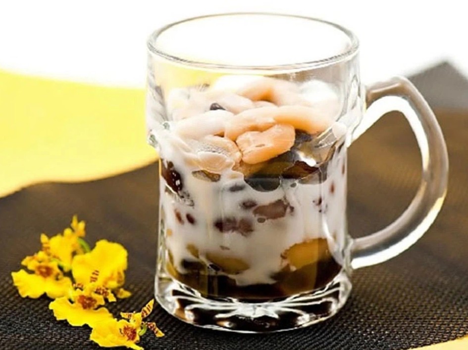 Thành phẩm chè đậu ngự thập cẩm thơm ngon, hấp dẫn