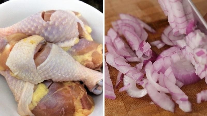 Cách nấu cơm gà bằng nồi cơm điện - sơ chế nguyên liệu