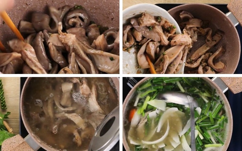 Nấu nước lẩu bao tử hầm tiêu đậm đà