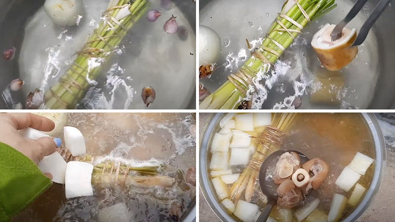 Nấu nước dùng lẩu dựng bò thơm ngon