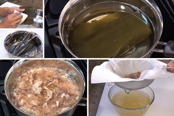 Cách nấu nước dùng dashi