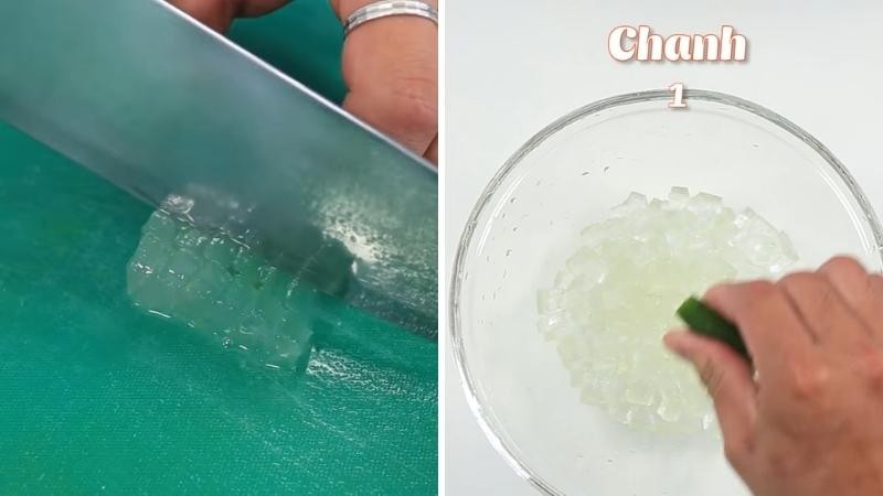 Hướng dẫn sơ chế nha đam không đắng cho món nước nha đam lá dứa