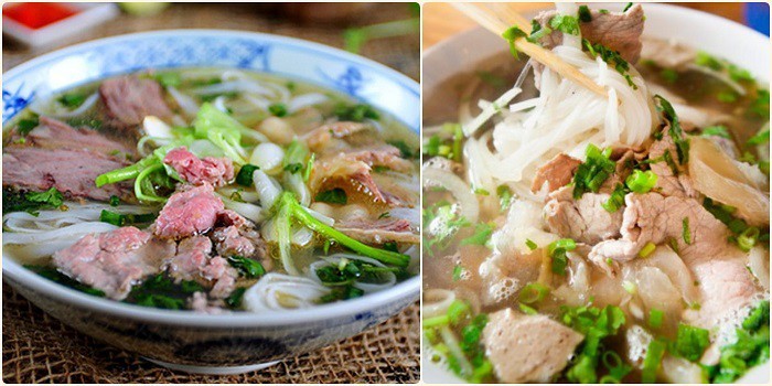 món phở bò miền Nam với nước dùng béo ngậy