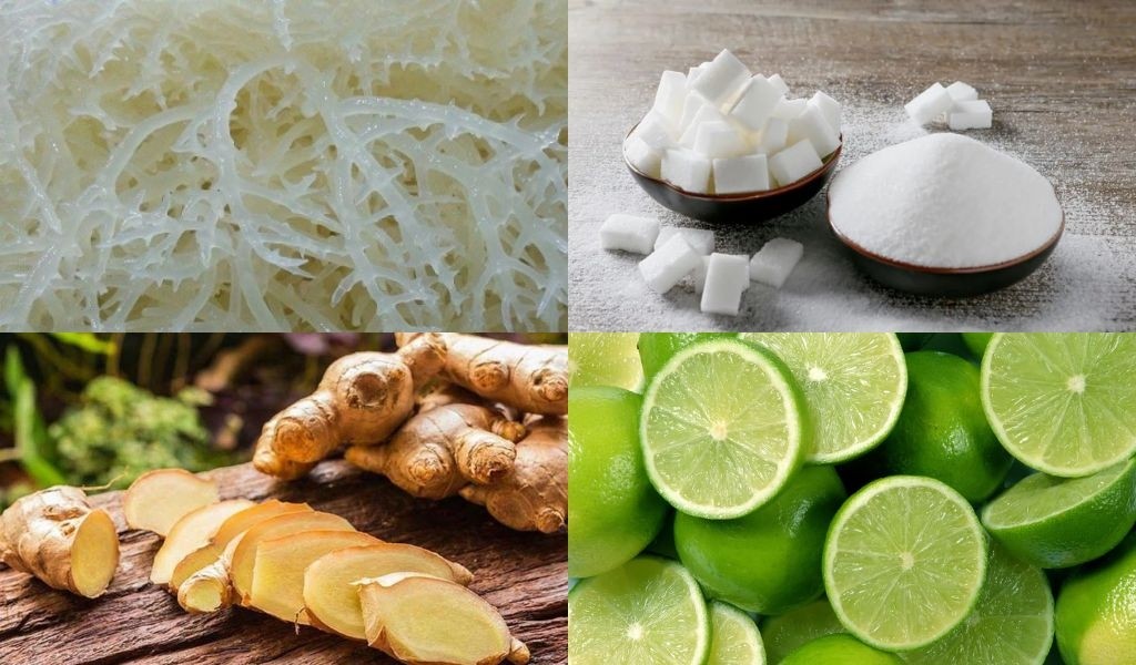 Nguyên liệu chuẩn bị cho cách nấu rau câu sợi khô cơ bản