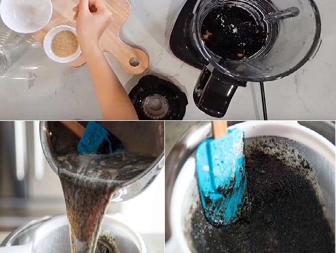 Quy trình nấu sữa mè đen hạnh nhân đậu gà, một trong những cách nấu sữa ngũ cốc tại nhà