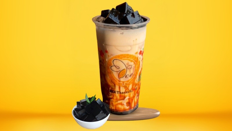 Sương sáo sữa tươi trân châu đường đen