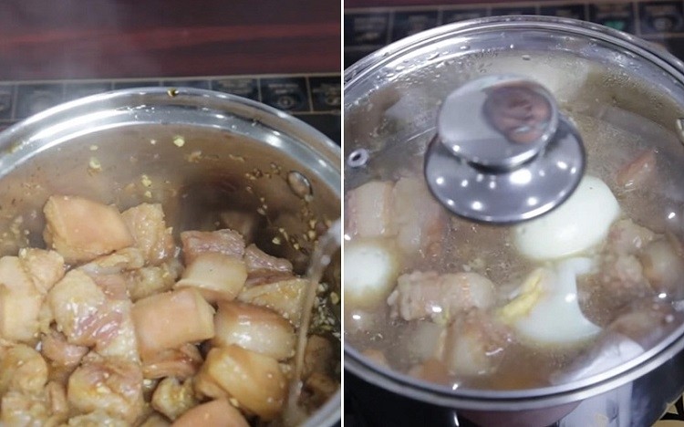 Kho thịt và trứng trong nồi, bí quyết tạo nên món thịt kho tàu không cần nước dừa chuẩn vị