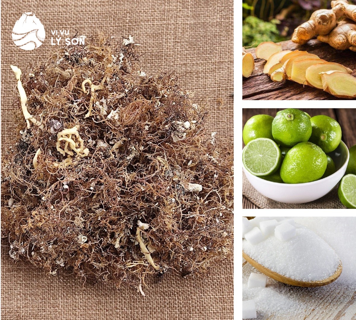 Ngâm rong câu - bước quan trọng trong cách nấu xu xoa Lý Sơn
