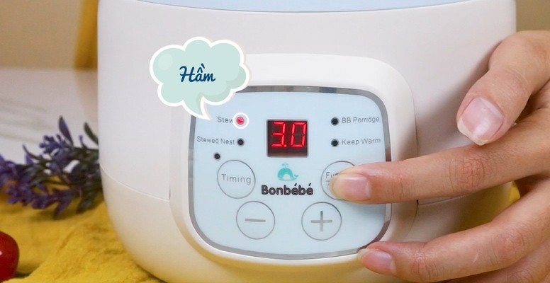 Cách lựa chọn các chức năng nấu trên nồi Bonbébé