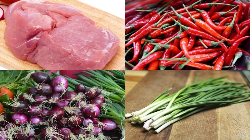 Sơ chế thịt nạc để kho truyền thống
