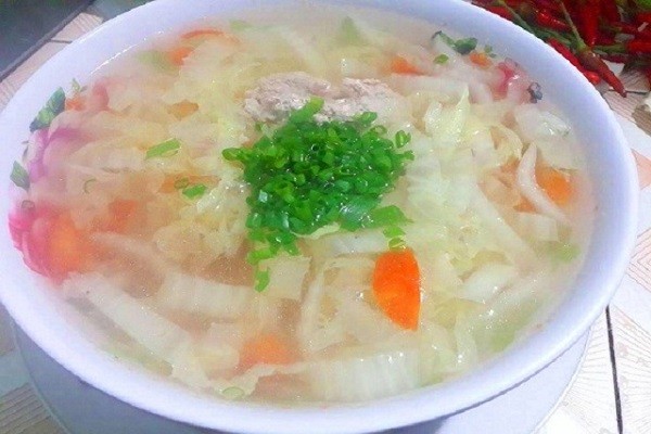 Canh cải thảo thịt băm