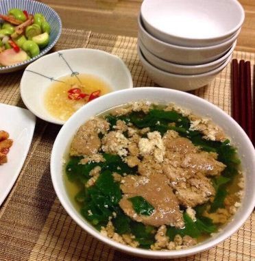 Thành phẩm cách nấu canh rạm mồng tơi hấp dẫn