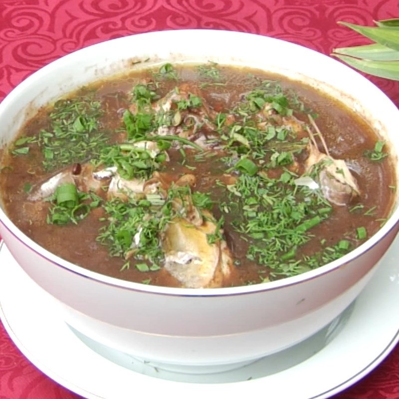 Thành phẩm món canh đậu đỏ cá chép thơm ngon bổ dưỡng