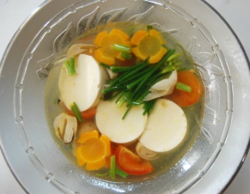 Canh đậu phụ rau củ chay thanh đạm, chế biến đơn giản