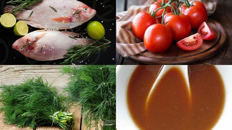 Nguyên liệu tươi ngon cho món canh riêu cá