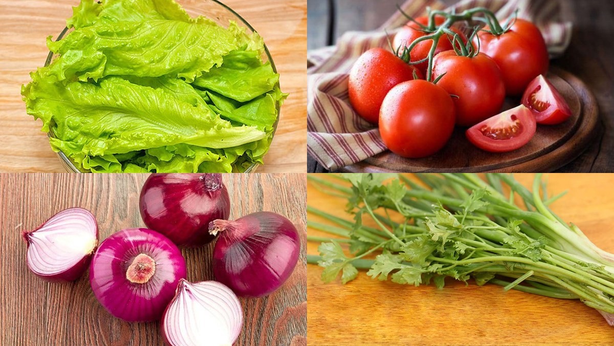 Nguyên liệu món ăn canh xà lách chay