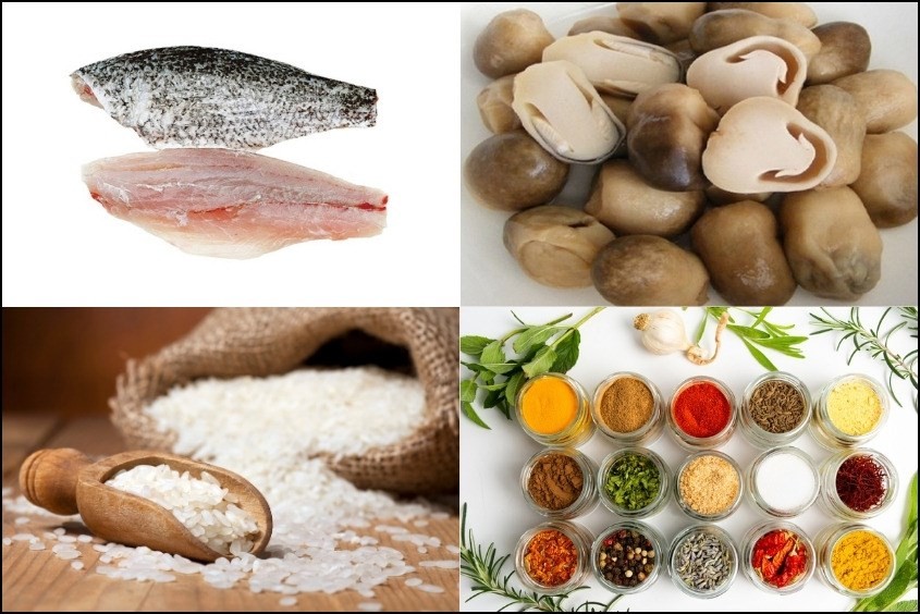 Cháo cá chẽm nấm rơm hấp dẫn, tăng cường sức đề kháng cho bé