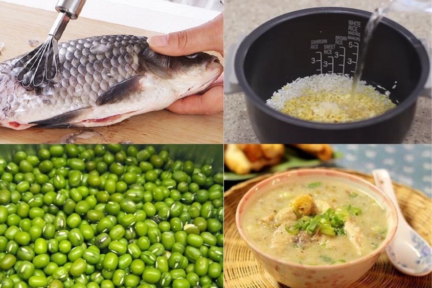 Cách nấu cháo cá chép đậu xanh giúp bà bầu an thai và tăng cường năng lượng