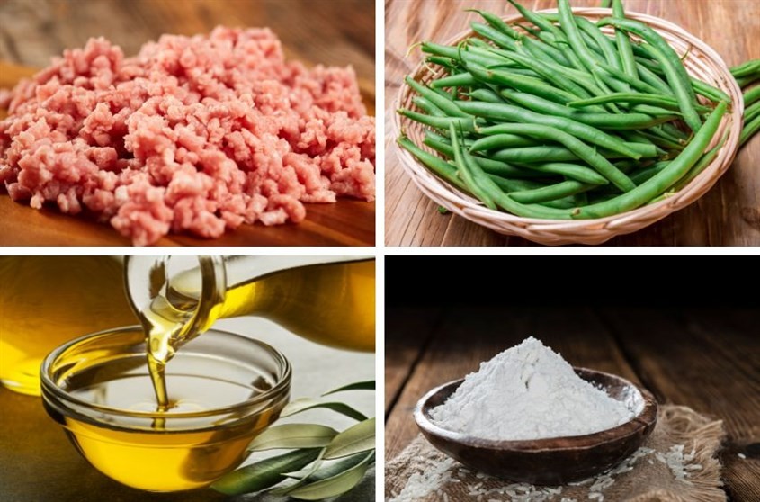 Cách nấu đậu cô ve kết hợp thịt heo băm nhuyễn thành cháo bổ dưỡng cho bé ăn dặm