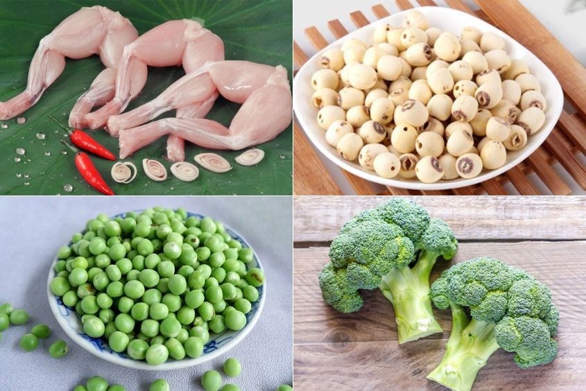 Cách nấu cháo ếch cho bé với hạt sen
