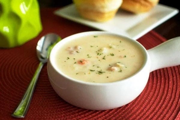 Cháo mực phô mai béo ngậy cho bé