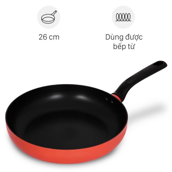 Chảo nhôm chống dính đáy từ Supor Trendy H22104-J26A mang lại trải nghiệm nấu món ngon đơn giản