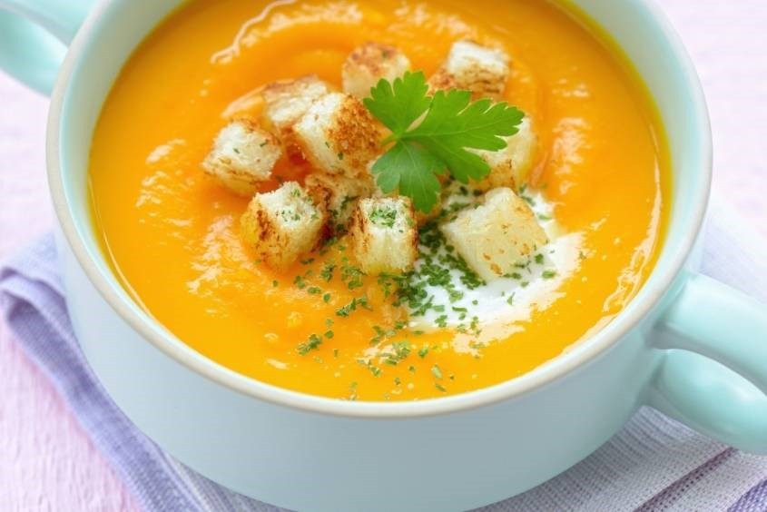 Cách nấu cháo yến cho bé với tôm tươi và bí đỏ giàu vitamin