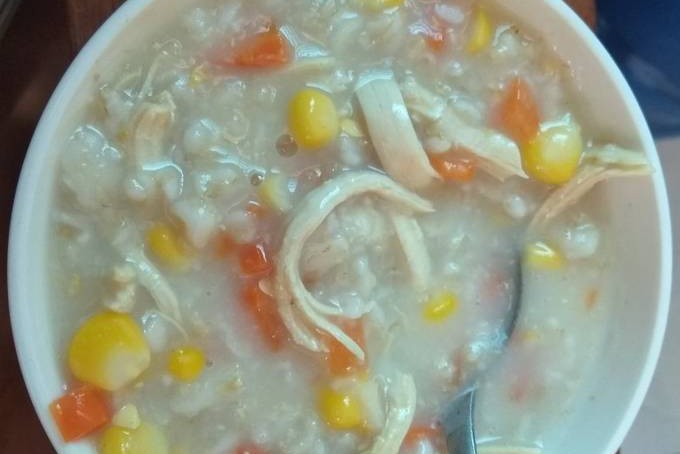 Cháo yến mạch ức gà ít calo, giàu protein, công thức cách nấu cháo yến cho người lớn