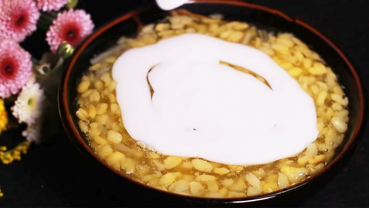 cách làm chè hoa cau đậu xanh