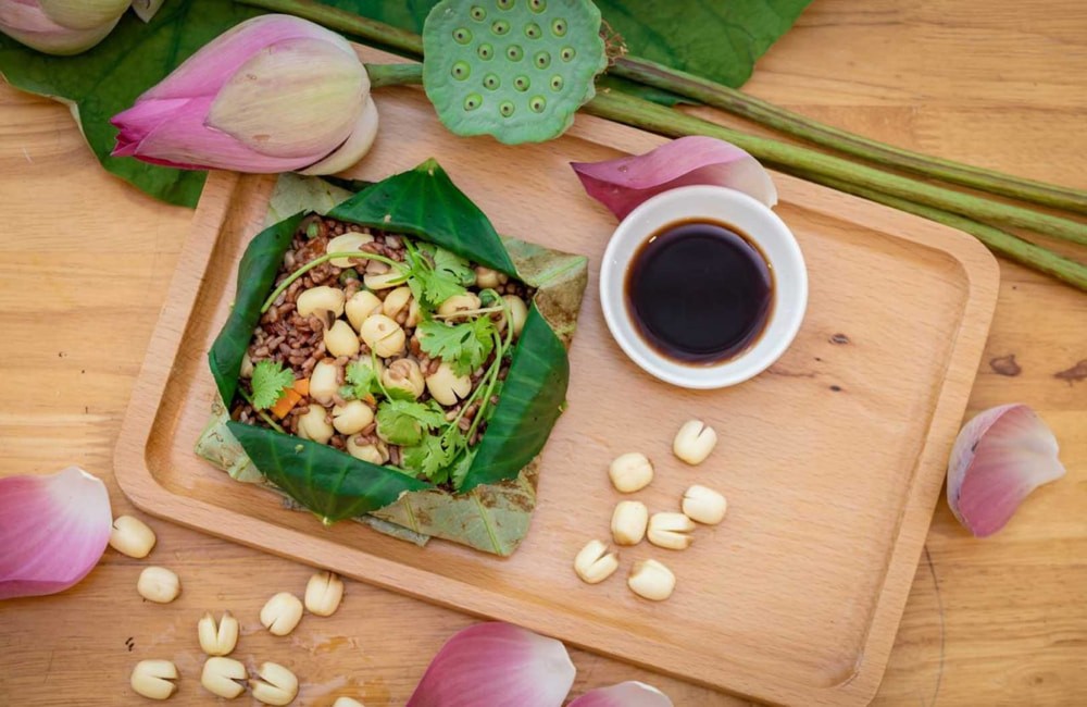 Cơm chiên hạt sen
