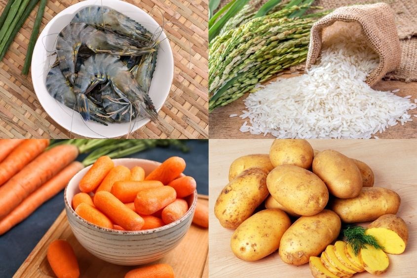 Cháo tôm cà rốt khoai tây dinh dưỡng bổ sung cho bé