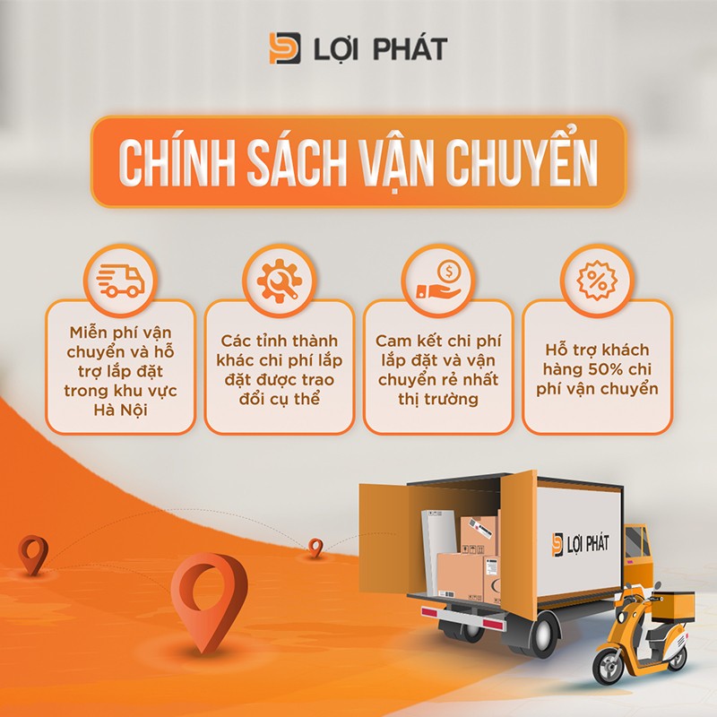 Chính sách vận chuyển ưu đãi dành cho khách hàng của Lợi Phát