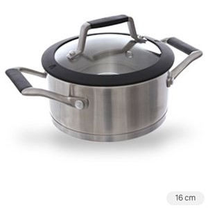 Nồi inox Delites 3 đáy cỡ nhỏ, phù hợp cho cách nấu canh cá rau cải ít người