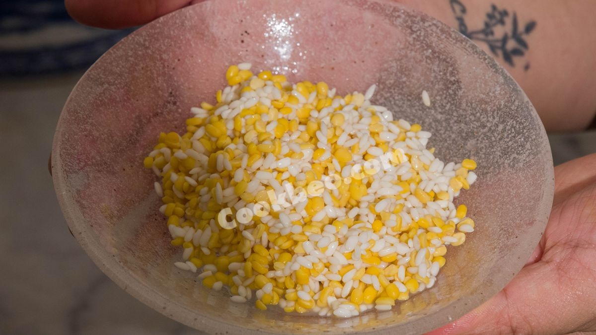 gạo nếp và đậu xanh