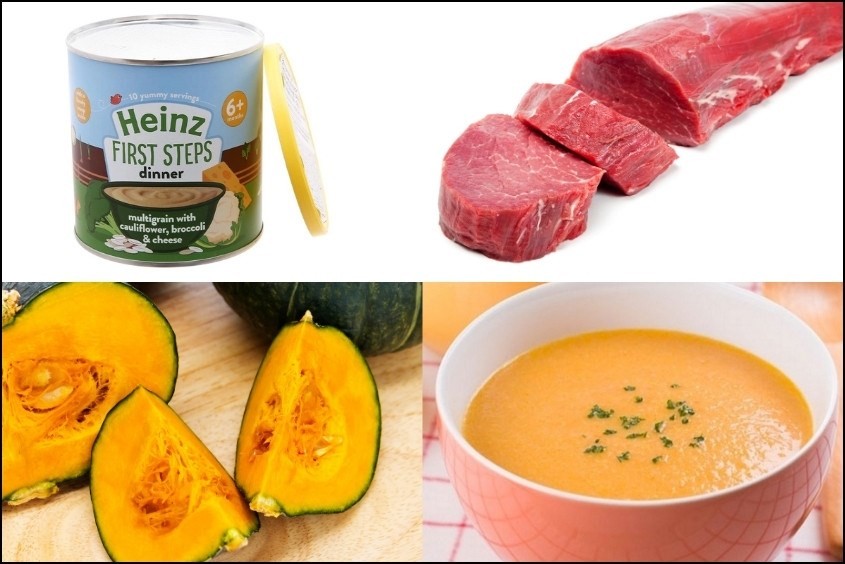 Bát bột thịt bò bí đỏ sánh mịn, thơm ngon, hỗ trợ tiêu hóa cho bé