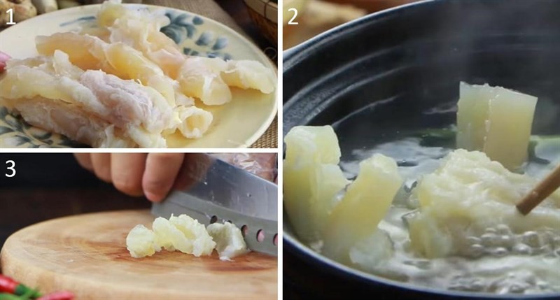 Hầm gân bò mềm ngon cho món lẩu đuôi bò khoai môn