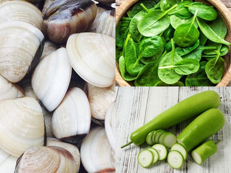Canh ngao mồng tơi nấu bầu thanh ngọt, dễ làm