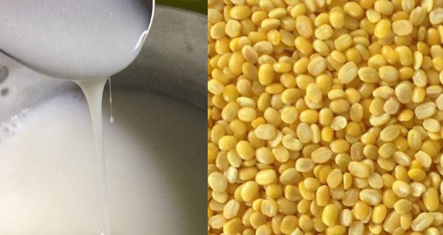 Tổng hợp nguyên liệu làm chè đậu xanh đánh nước cốt dừa truyền thống