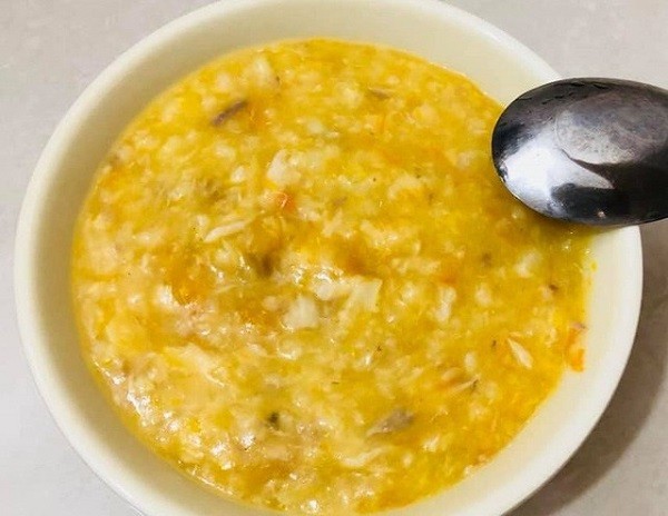 Cháo thịt bò hành tây cà rốt ngọt thơm