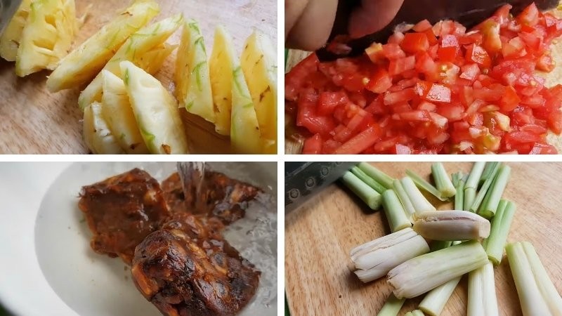 Sơ chế nguyên liệu khác cho lẩu cá basa