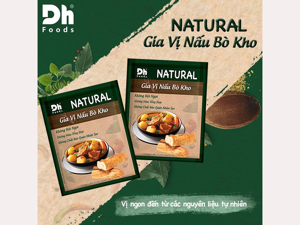 Gia vị nấu bò kho NATURAL DHFoods từ nguyên liệu thiên nhiên an toàn
