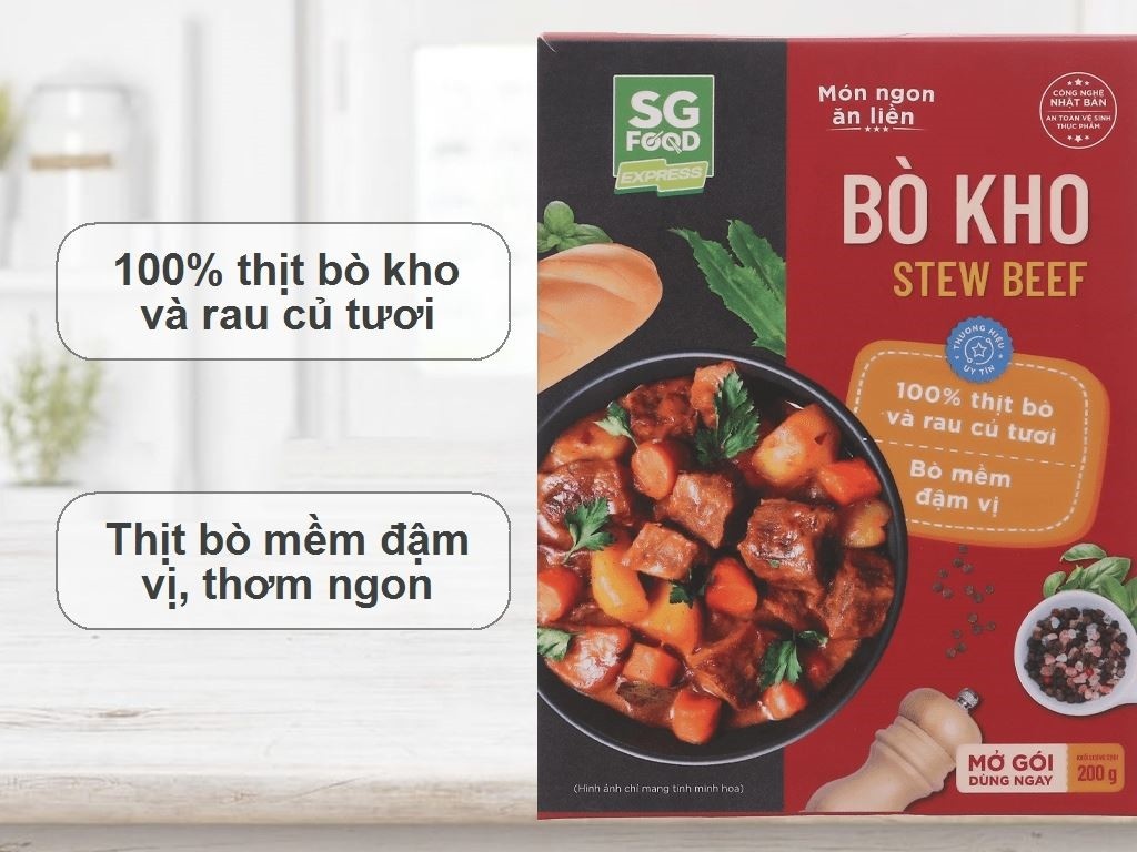 Gia vị nấu bò kho SGFood ăn liền tiện lợi cho người bận rộn