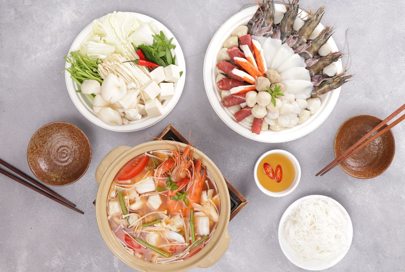 Lẩu Thái hải sản cay nồng