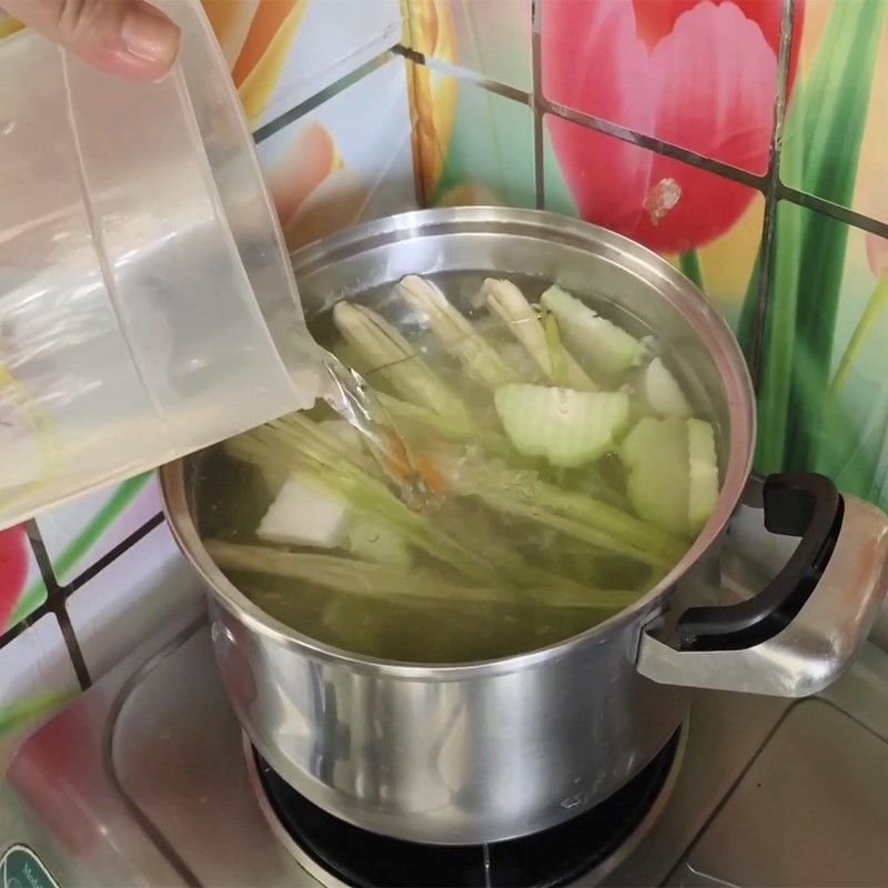 Bước 4 Nấu nước lèo Bún nước lèo chay