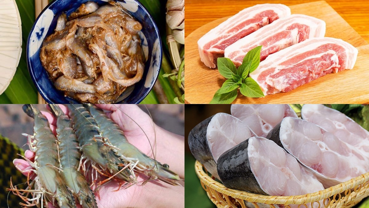 Nguyên liệu rau củ cho lẩu mắm cá linh