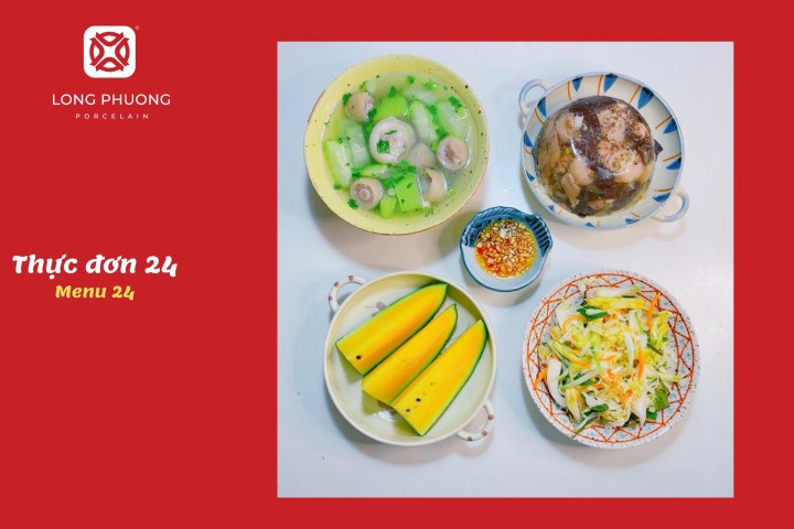 Thịt chân giò nấu đông ăn kèm dưa bắp cải, món ngon cuối tuần miền Bắc