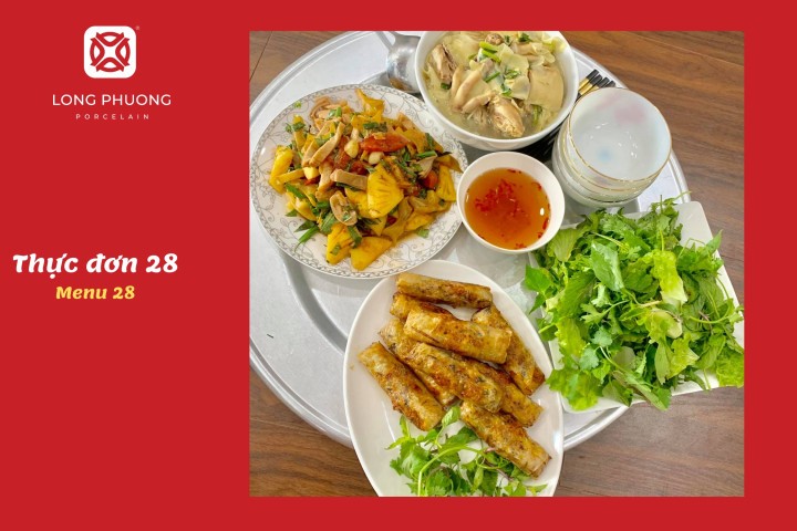 Nem rán và dạ dày xào dứa, các món ăn hàng ngày quen thuộc của người Bắc