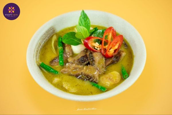 Cà ri Thái xanh thịt bò thơm ngon, đậm đà hương vị